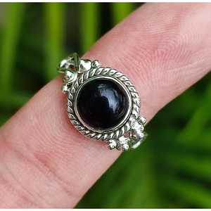 925 Sterling Silver Black Onyx <b>Ring</b> Handmade July Birthstone <b>Statement</b> Promise Fashion Jewelry Black Gemstone - Product Image 6