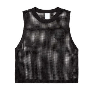 Fabrication OEM Débardeur en maille personnalisé pour hommes Running Sports Mesh Débardeurs sans manches pour hommes Fitness Maillot de basket-ball d'entraînement - Product Image 4