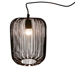 Lámpara de luz colgante de Metal negro de mejor precio, de lado medio para oficina en casa, Hotel, uso interior, fácil instalación en el techo, Material de hierro - Product Image 1
