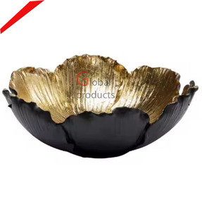 ชามโลหะทรงกลมคุณภาพดีสำหรับเสิร์ฟผลไม้ ตกแต่งโต๊ะอาหารค่ำ ชามใส่ช็อกโกแลตสำหรับนักออกแบบงานสร้างสรรค์ ปี 2026 - Product Image 1