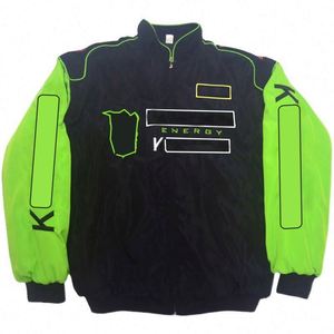 Offre Spéciale Vintage F1 hommes veste brodé manteau motard tenue imperméable respirant Streetwear rétro moto course veste - Product Image 6