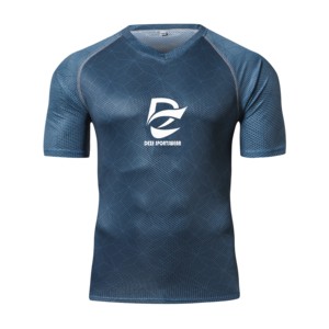 Jersey de Ciclismo MTB Azul Marino de Manga Corta de Alta Calidad, Secado Rápido, Transpirable, Anti UV, Personalizable, Directo de Fábrica, para Descenso - Product Image 1