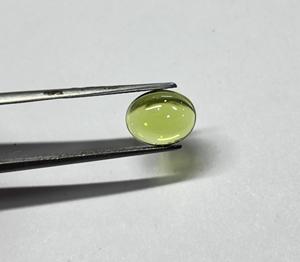Lupa de peridoto Natural AAA + limpia 10x8mm cabujón ovalado piedras preciosas sueltas para la fabricación de joyas a precio de fábrica cabujón con parte posterior plana - Product Image 5