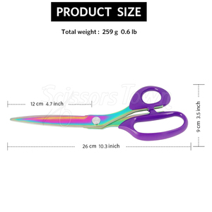 Tijeras domésticas de agarre suave con logotipo personalizado Construcción duradera para un corte suave y seguro - Product Image 3