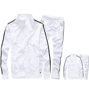 Conjunto de chándal para hombre, chándal de secado rápido, transpirable, color sólido, retazos, deportes cálidos, chándales personalizados, venta al por mayor - Product Image 1