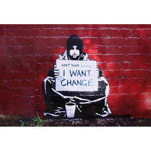 Ensemble d'affiches d'art mural graffiti Banksy II Décoration murale en papier - Product Image 3