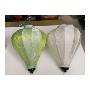 Top lampe de veilleuse produit traditionnel Hoi An lanterne en soie en tissu de flocage de bambou naturel vietnamien imperméable oriental - Product Image 5