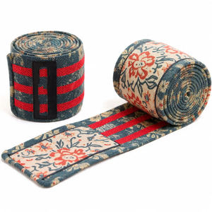 Bandes de genou en néoprène imprimées pour l'entraînement de musculation - Soutien élastique robuste - Product Image 4