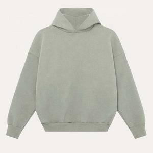 Fabricantes al por mayor French Terry Hoodies algodón grueso peso pesado personalizado hombres sudaderas con capucha conjunto - Product Image 3