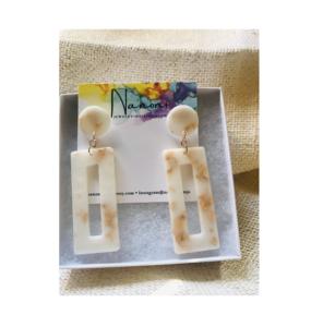 Boucles d'oreilles en résine bleu clair, nouvelles boucles d'oreilles tendance pour femmes, bijoux pour filles, pour les fiançailles, les fêtes, les nouvelles arrivées - Product Image 6