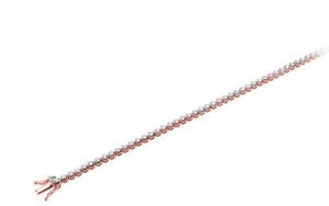 Pulsera de diamantes redondos con engaste de bisel, 1.00 ct, F-G VS, diamante cultivado en laboratorio, en platino, para regalo de aniversario nupcial - Product Image 3