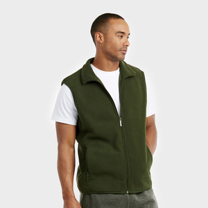 <b>Men</b> Custom Printed Warm Gilet for <b>Men's</b> New Hot Sale with Polyester Pocket Winter New Design Sherpa <b>Fleece</b> Winter <b>Vest</b> OEM - Product Image 3