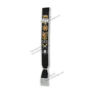 Council of Knight Mason's Sash-Ceinture maçonnique Regalia de toutes les couleurs à vendre | Colliers et ceintures personnalisés maçonniques Regalia - Product Image 6