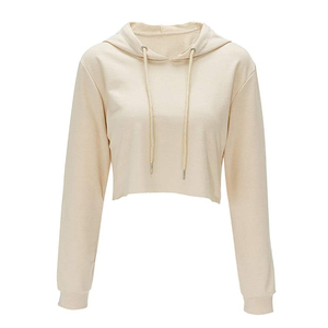 Conjunto de Sudadera Corta con Capucha y Pantalones Cortos de Felpa para Mujer, Color Verde Oliva, Manga Larga, Color Sólido, Estilo Casual - Product Image 4