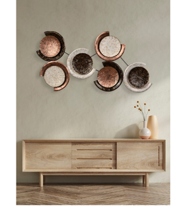 Ak – Art mural en métal, cercle de vie, multicolore, décoration de chambre à coucher, Art mural suspendu - Product Image 1