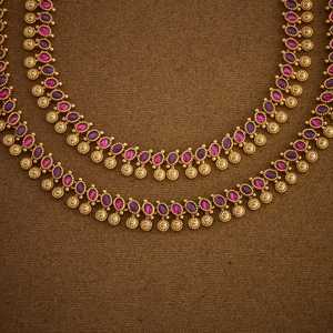 Chaîne de cheville bohème plaquée or antique 182686 Payal avec incrustation de diamants personnalisée, motif clochettes, bijoux de mariage d'été en laiton - Product Image 5