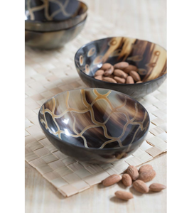 Greatest Quality Medium Size Buffalo Horn Bowl <b>Home</b> Dining <b>Table</b> Horn Food Bowl Latest Design Round Mixing Bowl - Product Image 5