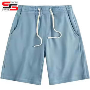 Regular Fit Elastic Waistband Drawstrings <b>Zip</b> <b>Pockets</b> <b>Mens</b> Sports Wear Cotton <b>Shorts</b> for Workout Casual <b>Short</b> Street Wear - Product Image 1