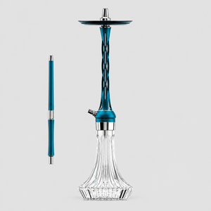 Ensemble de pipe à eau en acier inoxydable de qualité supérieure de 65 cm avec base en verre, un seul tuyau, multicolore, boîte cadeau pour la vente en gros - Product Image 4