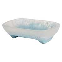 Plateau à savon sculpté à la main en résine, style art populaire, forme irrégulière, pour salle de bain et usage domestique, par FAIZA CRAFT