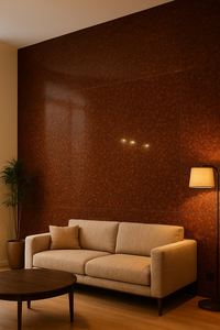 Rozeta แผ่นผนังหินแกรนิตสีแดงหรูหราหินธรรมชาติขัดเงาทันสมัยสำหรับตกแต่งภายในและภายนอกวิลล่า - Product Image 6