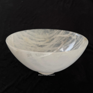 Cuenco redondo tallado de cuarzo transparente tallado Natural, cuenco de almacenamiento de energía curativa de cristal, regalo espiritual único para decoración del hogar - Product Image 2