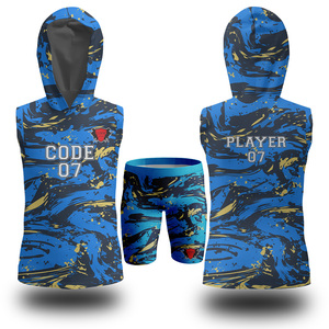 Ensembles de maillots de football 7V7 de grande taille respirants personnalisés, uniformes avec logo avant 7on7 pour garçons, conception du drapeau américain - Product Image 1