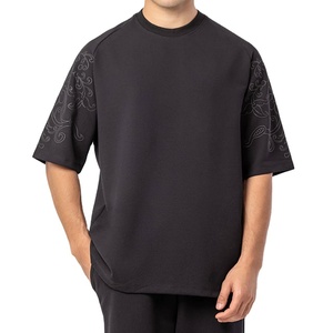 เสื้อยืดคอกลมผ้าแคนวาสผสมไหม/ฝ้าย แขนสั้น แห้งเร็ว ระบายอากาศดี สไตล์สตรีทแวร์ สำหรับใส่เที่ยวหน้าร้อน แบบเรียบง่าย - Product Image 4