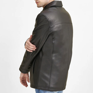 Chaqueta de Motociclista de Cuero para Hombre, Chaqueta de Cuero para Motocicleta, Estilo Urbano - Product Image 3