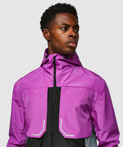 Veste coupe-vent à capuche personnalisée pour homme, imprimée, imperméable, streetwear, haut de survêtement, vêtements de sport de haute qualité, vente en gros - Product Image 5