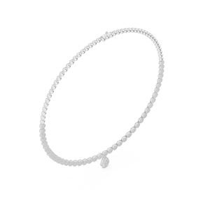 Collar de Novia de Oro Amarillo de 14K con Diamantes Cultivados en Laboratorio, Chapado en Oro, para Mujer, de Lujo, Certificado, para Boda, Fiesta, Aniversario, Elegante - Product Image 4