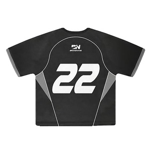 Men's Summer <b>Oversized</b> Acid Wash Cotton Tracksuit Custom Distressed Print Flared <b>Sweatpants</b> And T-Shirt Set Streetwear Style - Product Image 5