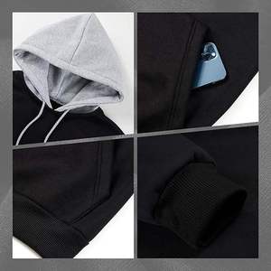 Prix usine sweats à capuche en coton 450 GSM qualité supérieure sweats personnalisables doux chauds pour l'hiver - Product Image 6
