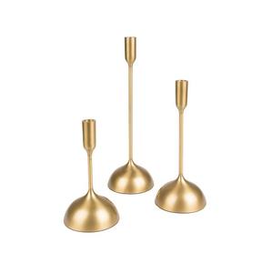 Luxury New Design Vintage <b>Set</b> of 3 Metal Brass Antique <b>Candle</b> Holders Table Top Iron Casting Tapered <b>Candle</b> Stands for <b>Christmas</b> - Product Image 6
