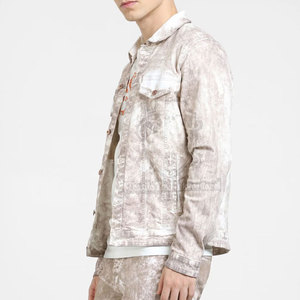 Chaqueta de Mezclilla para Hombre, 100% Algodón, Estilo Único, Informal, para Venta en Línea, Diseño Personalizado, Tallas Grandes - Product Image 2