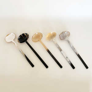 Cuchara de ensalada de cuerno de búfalo para tamaño personalizado precio barato color de cuerno natural con embalaje personalizado - Product Image 5