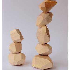 Tumi-ishi Pierres d'équilibre en bois Jouet Montessori | Jeu Waldorf ouvert, blocs de bois éducatifs, Service OEM/ODM - Product Image 1