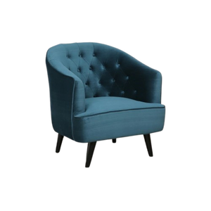 Fauteuil à oreilles en velours traditionnel fait main, réglable, meubles de maison, salon, hôtel, villa, ferme, durable, élégant - Product Image 1