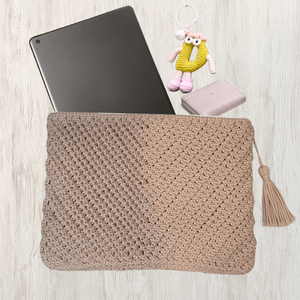 Bolsos ligeros de estilo de ganchillo hechos a mano para mujer, diseño elegante con cierre de botón para fiestas informales, Material de algodón y poliéster - Product Image 4