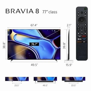 Téléviseur OLED 4K ULTRA HD authentique SO NY 77 pouces BRA VIA 8 SMART GOOGLE TV DOLBY VISION HDR K-77XR80 - Product Image 2