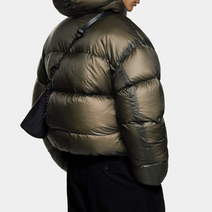 Chaqueta Acolchada Ligera con Capucha para Hombre, Chaqueta Casual de Invierno, Cálida, Impermeable, con Cierre y Logotipo, Perfecta para Viajar - Product Image 5