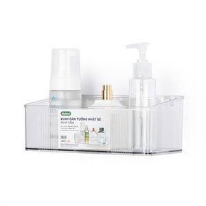 Hokori 5704 Plateau de rangement adhésif mural-Organisateur transparent sans perçage pour la maison et la salle de bain - Product Image 2