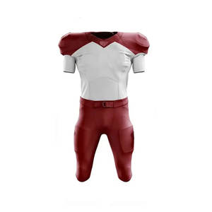 Design Your Club Teams Sets Pakistan Made Custom <b>White</b> High Quality American <b>Football</b> Uniform Jersey And Pants Set For Men - Product Image 1