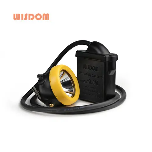 WISDOM 23000 lux KL8M mining cap lamp with explosion proof