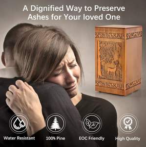 Handmade Wooden Urn Memorial <b>for</b> Human <b>Ashes</b> Adult Male or Female Engraved Tree of Life Cremation Urns <b>Box</b> Tree of Life - Product Image 5