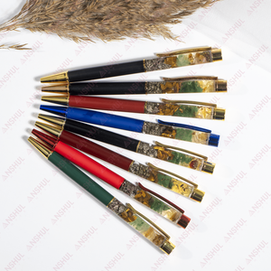 Best Buy Bulk Quantity AAA Grade Fashion Trend Crystal <b>Crafts</b> Metal Gemstones Premium 14mm 7Chakra Crystal Healing Aura Pens - Product Image 1
