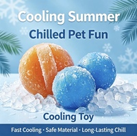 Jouet interactif rafraîchissant pour animaux de compagnie, balle pour chien pour l'été, jouet pour chat, jouets interactifs pour animaux, vente en gros