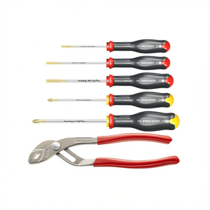Facom Protwist 6-Piece Tool <b>Set</b> Including 1 Multi-Grip <b>Pliers</b> - Product Image 2