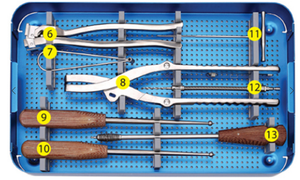 Conjunto de instrumentos de placa de reconstrucción pélvica - Product Image 6