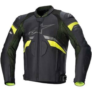 <b>For</b> GP Plus R V3 Rideknit Leather <b>Jacket</b> <b>Men's</b> Fluorescent Yellow <b>Summer</b> Motorcycle Racing Sportswear - Product Image 1